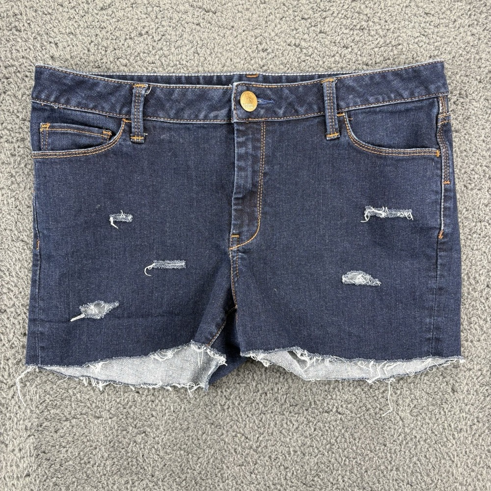 Banana Republic Shorts Women 30‎ (32x2) Midrise Skinny Distressed Denim Jorts